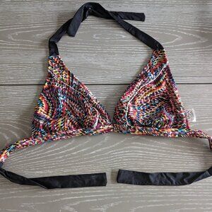 Lucky Brand Printed Triangle Bikini Top